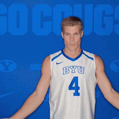 Ncaa Volleyball Go Cougs GIF by BYU Cougars