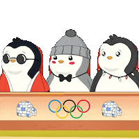 Watching Ping Pong Sticker by Pudgy Penguins