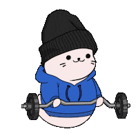 Work Out Fun Sticker by Sappy Seals Community