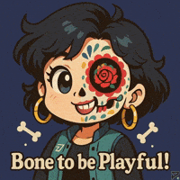 I Cant Even Day Of The Dead GIF by Persona