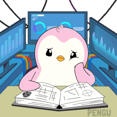 Confused Pink GIF by Pudgy Penguins