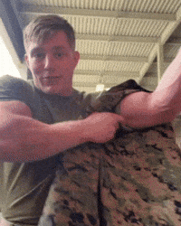 tylervalenzia flex military stuck uniform GIF