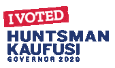 Kaufusi Sticker by Huntsman for Governor 2020