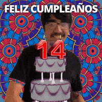 Feliz 14 GIF
