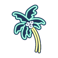 ChubbiesShorts neon weekend tree shorts Sticker