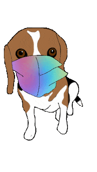 Stay At Home Beagle Sticker
