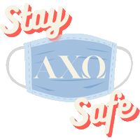 Mask Greek Sticker by UTK Alpha Chi Omega