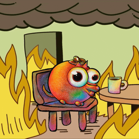 This Is Fine Uh Oh GIF