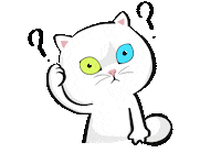 Confused Cats Sticker