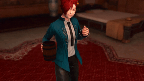 Bodvar giphygifmaker drink ffxiv miqote GIF