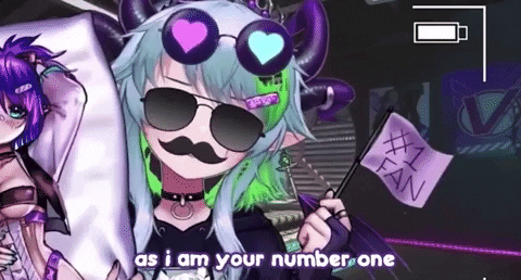 AkuaSenpai giphygifgrabber anime fan vtuber GIF