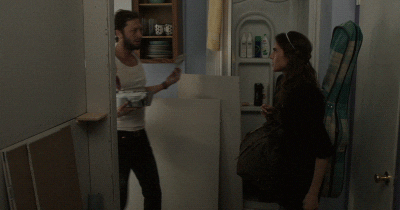 wall apartment GIF by Girls on HBO