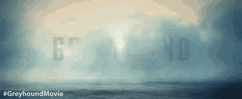 GreyhoundMovie giphyupload ocean fog tom hanks GIF