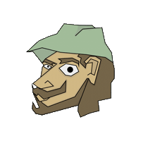 studiolawijt mask jamesensor artensor Sticker