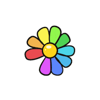 Fam Rainbow Daisy Sticker