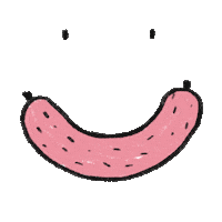 Happy Hot Dog Sticker by wirDesign