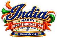 Happy Independence Day Sticker