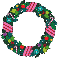 Christmas Frame Sticker by Draw! Pilgrim