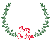 Merry Christmas Frame Sticker