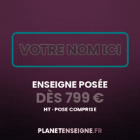 Enseigne France GIF by PLANETCOM.FR