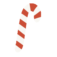 Candy Cane Christmas Sticker by StanBDesigns
