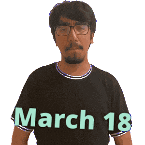 March 18 Sticker
