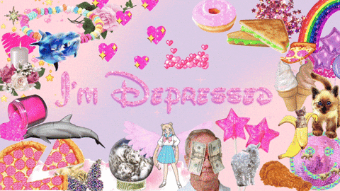 arielhart giphyupload depressed depression blingee GIF