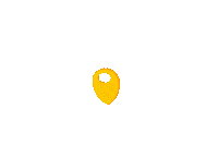 Skushdesigns yellow point location gps Sticker