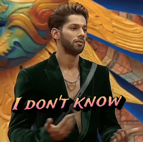 I Dont Know Big Boss GIF