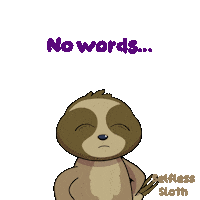 Sloth No Words Sticker by VeeFriends