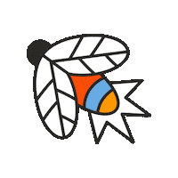 maevechocolate fly chocolate camping bug Sticker