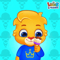 Ice Cream Eating GIF by Lucas and Friends by RV AppStudios