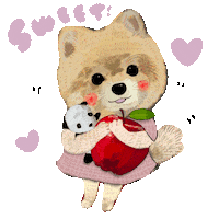 犬 Pome Sticker