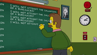 Ned's Chalkboard Gag | S34 Ep. 13 | THE SIMPSONS