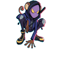 GenCityLabs nft monkey bounce superhero Sticker