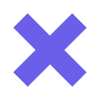 Cross Paars Sticker by Meenes