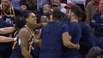 Excited Regular Season GIF by NBA