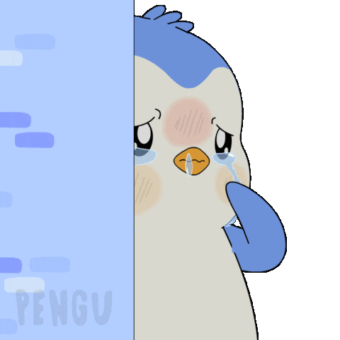Sad Penguin Sticker by Pudgy Penguins