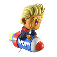 Angry Donald Trump Sticker by Grand Chamaco