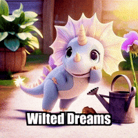 Sad Flower GIF by Divineasaur