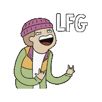 Happy Lets Go Sticker by Mindblowon Universe