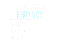 babynestdesigns baby name weight newborn Sticker