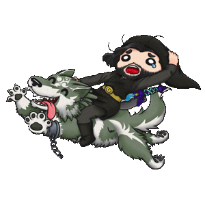 TikiiCherry giphyupload dark link wolf Sticker