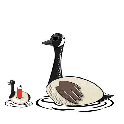 The Goose Party Sticker by Bare Tree Media