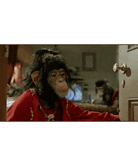 Monkey Business Sticker by Fugum