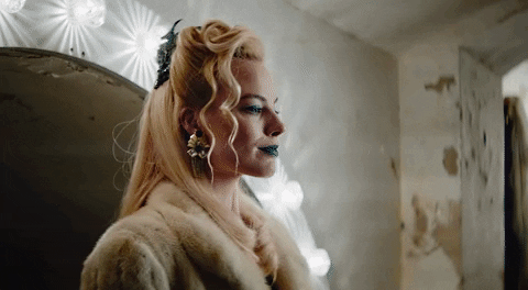 Margot Robbie Fur GIF