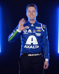 Axalta-Racing hello bye wave racing GIF