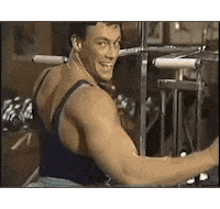 Van Damme Chill Sticker by Fugum