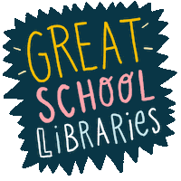School Libraries Sticker by Linzie Hunter