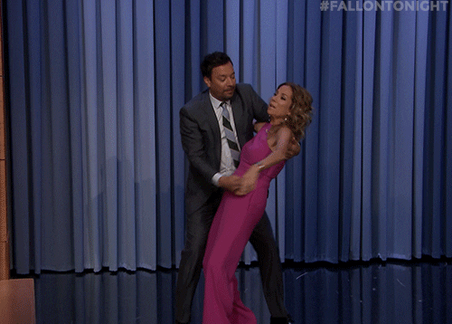 fallontonight giphyupload jimmy fallon kick fallontonight GIF